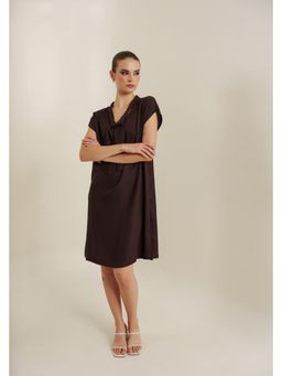 Blanche by Rashika - Women Brown Mocha Shift Dress