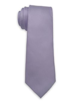 The Tie Hub - Solid Lavender Microfiber Necktie