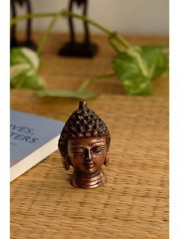 eCraftIndia - Metal Buddha Head Statue