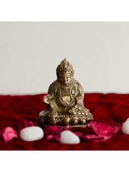 eCraftIndia - Antique Finish Brass Lord Kuber Idol