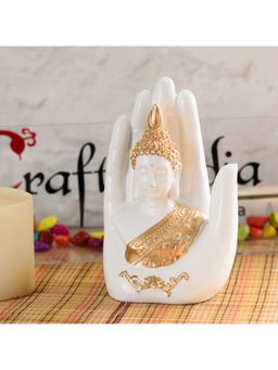 eCraftIndia - Palm Buddha Figurine Showpiece
