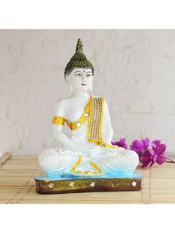 eCraftIndia - White Buddha Showpiece - 24 Cm