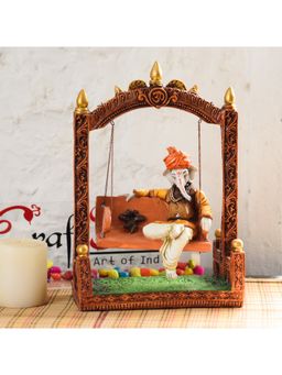 eCraftIndia - Mouse and Lord Ganesha On Swing Showpiece