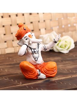 eCraftIndia - Polyresin Singing Lord Ganesha Idol Showpiece