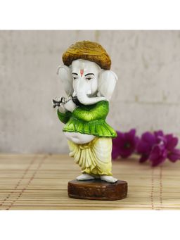 eCraftIndia - Lord Ganesha Playing Showpiece