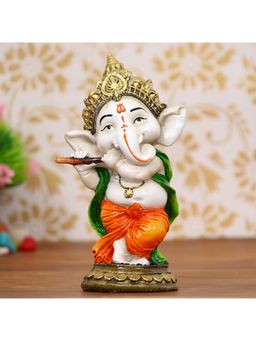 eCraftIndia - Lord Ganesha Idol Playing Flute