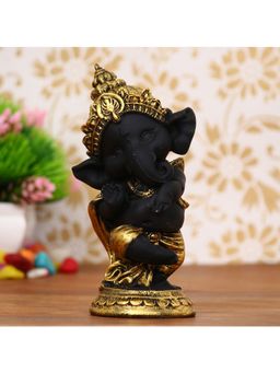 eCraftIndia - Black Dancing Ganesha Idol
