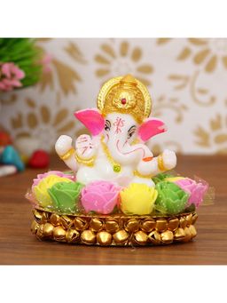 eCraftIndia - Lord Ganesha Idol On Handcrafted Plate