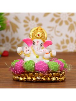 eCraftIndia - Lord Ganesha Idol On Handcrafted Plate