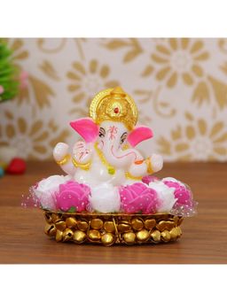 eCraftIndia - Lord Ganesha Idol On Handcrafted Plate