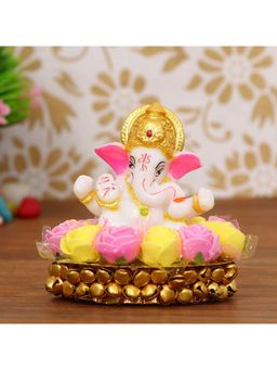 eCraftIndia - Lord Ganesha Idol On Handcrafted Plate