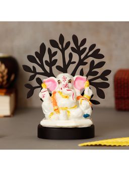eCraftIndia - Lord Ganesha Idol with Wooden Tree