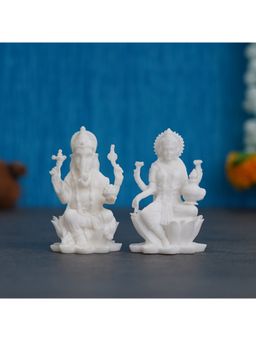 eCraftIndia - Resin Lakshmi & Ganesh Murti (Set Of 2)