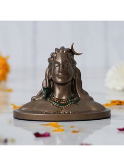 eCraftIndia - Resin Bronze Finish Adiyogi Shiva Statue
