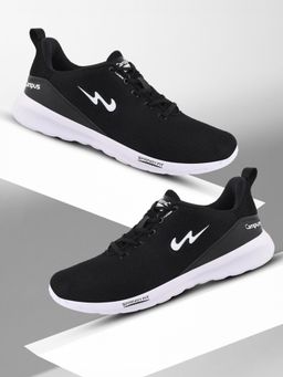 Campus - Crunch Black Running Shoes For Men