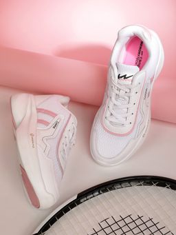Campus - Women Hall White & Pink Sneakers