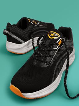 Campus - PLUSH Mens Sports Running Shoes - Black