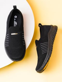 Campus - AGR-002 Men Black Walking Shoes