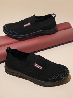 Campus - AGR-003 Men Black Walking Shoes