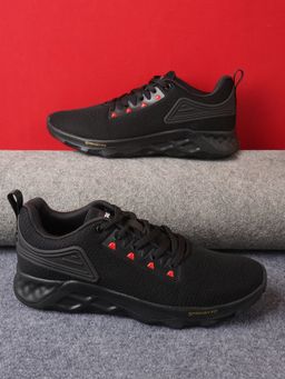 Campus - AGR-006 Men Black Walking Shoes