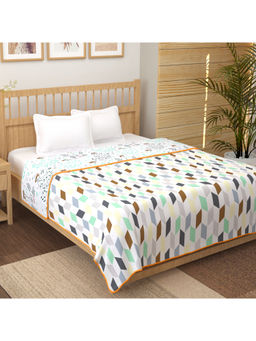Story@Home - Multi-Color Cotton Reversible AC Summer Dohar (Queen)