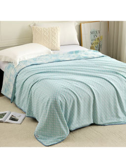 Story@Home - Blue Cotton Reversible AC Summer Dohar (Single)