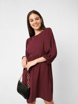 ONLY - Light Green Self Design Dress