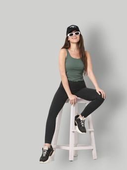 ONLY - Women Solid Grey Leggings