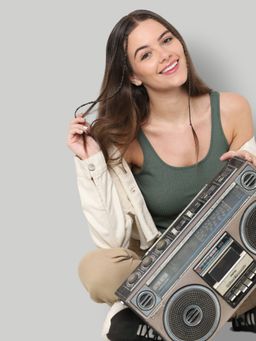 ONLY - Women Casual Wear Green T-shirt