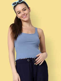 ONLY - Women Casual Wear Blue T-shirt