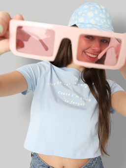 ONLY - Women Casual Wear Blue T-shirt