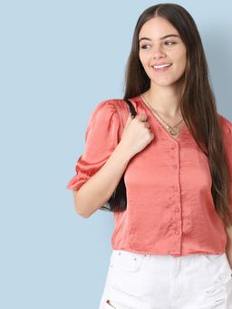 ONLY - Satin Puff Sleeve Shirt