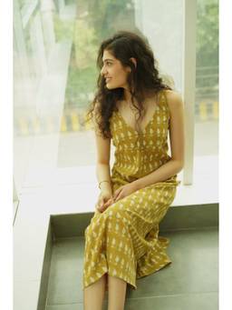 Kaira By Nikita - Mustard Lemon Cami Dress