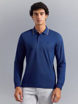 United Colors of Benetton - Relaxed Fit Triblend Tipping Pique Polo T-Shirt