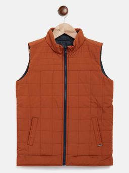 CRIMSOUNE CLUB - Boys Red Solid Reversible Jacket