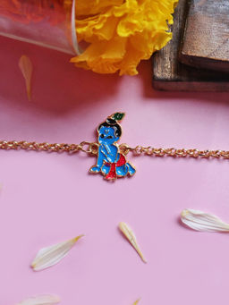 Soho Boho Studio - Krishna Rakhi With Chain Bracelet