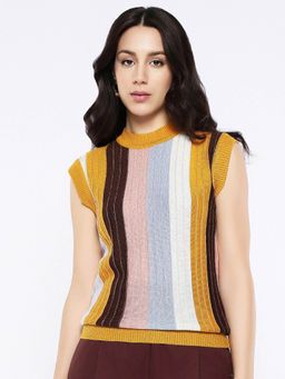 RAREISM - Saronara Primary Multi Regular Stripes Top