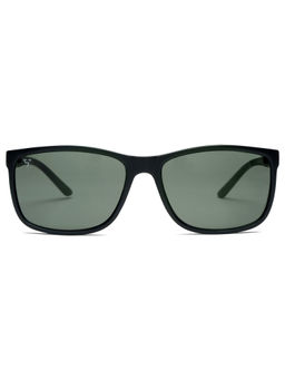 SunVoir - Polycarbonate Sunglass UV 400 Green Lens Men & Women Rectangular Sunglasses - SUNVOIR-011-C4
