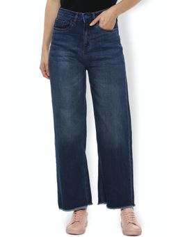 Van Heusen - Women Navy Mid Wash Regular Fit Jeans