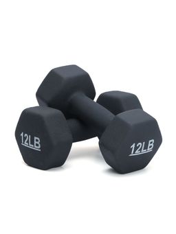 KAKSS - Neoprene Workout Fixed Weight Dumbbell - 12-Pound- Set of 2Pc
