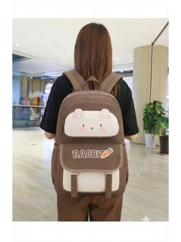 WALSON - Brown Korean Kawaii Water Resistant Stylish Backpack