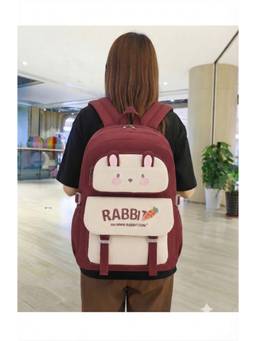 WALSON - Red Korean Kawaii Water Resistant Stylish Backpack