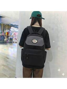 WALSON - Black Korean Kawaii Water Resistant Stylish Backpack