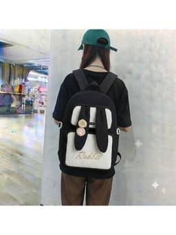 WALSON - Black Korean Kawaii Water Resistant Stylish Backpack
