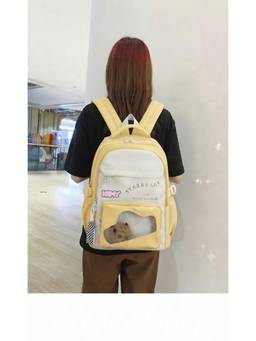 WALSON - Yellow Korean Kawaii Water Resistant Stylish Backpack