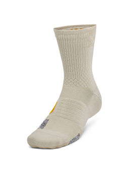 Under Armour - Unisex Brown Armour Dry Playmaker Mid Socks