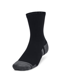 Under Armour - Unisex Black Performance Cotton Mid Socks (Pack of 3)