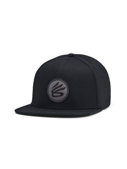 Under Armour - Men Black Curry Flat Brim Snapback Cap