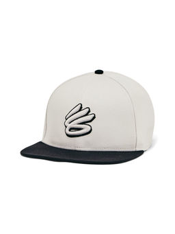 Under Armour - Men White Curry Flat Brim Snapback Cap
