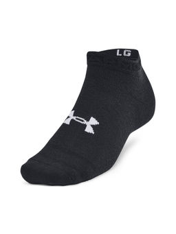 Under Armour - Unisex Black Essential Low Cut Socks (Pack of 6)